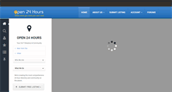 Desktop Screenshot of open24hours.com