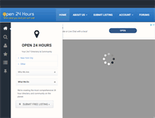 Tablet Screenshot of open24hours.com